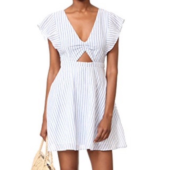 Anthropologie Dresses & Skirts - Anthropologie | Nieve Dress Striped Cut Out Small
